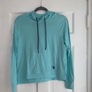 Salt Life Teal Hoodie with Navy Accents NWOT